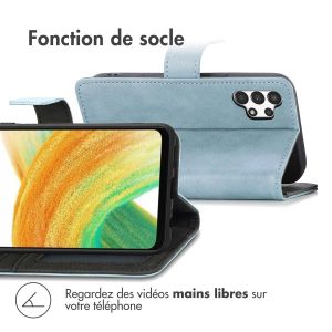 iMoshion Étui de téléphone portefeuille Luxe Samsung Galaxy A13 (4G) - Bleu clair