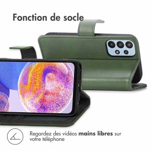 iMoshion Étui de téléphone portefeuille Luxe Samsung Galaxy A23 (5G) - Vert