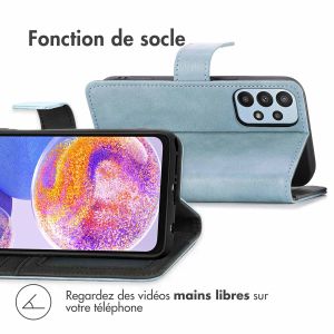 iMoshion Étui de téléphone portefeuille Luxe Samsung Galaxy A23 (5G) - Bleu clair