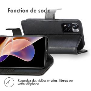 iMoshion Étui de téléphone portefeuille Luxe Xiaomi Redmi Note 11 Pro - Noir