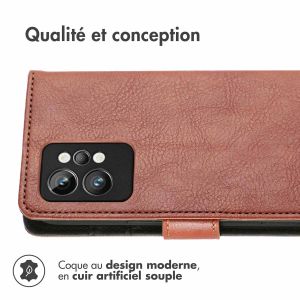 iMoshion Étui de téléphone portefeuille Luxe Realme GT 2 Pro - Brun