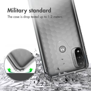 Accezz Coque Xtreme Impact Motorola Moto E20 - Transparent
