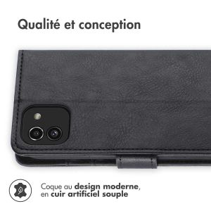 iMoshion Étui de téléphone portefeuille Luxe Galaxy A03 - Noir
