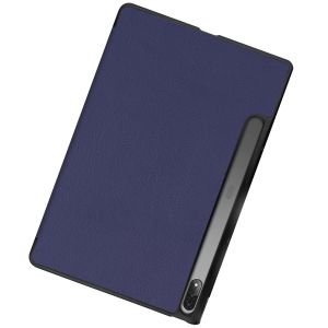 iMoshion Coque tablette Trifold Lenovo Tab P12 Pro - Bleu foncé