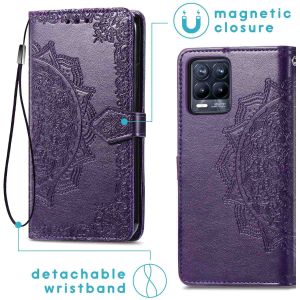 iMoshion Etui de téléphone portefeuille Mandala Realme 8 (Pro) - Violet