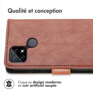 iMoshion Étui de téléphone portefeuille Luxe Realme C21 - Brun