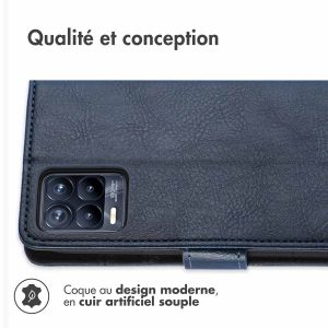 iMoshion Étui de téléphone portefeuille Luxe Realme 8 (Pro) - Bleu foncé