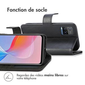 iMoshion Étui de téléphone portefeuille Luxe Vivo Y21(s) / Y33s - Noir