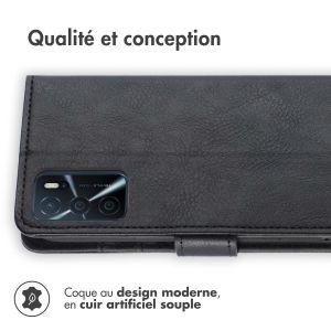 iMoshion Étui de téléphone portefeuille Luxe Oppo A16(s) / A54s - Noir