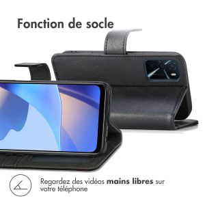 iMoshion Étui de téléphone portefeuille Luxe Oppo A16(s) / A54s - Noir