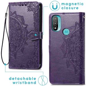 iMoshion Etui de téléphone portefeuille Mandala Motorola Moto E20 - Violet