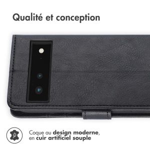 iMoshion Étui de téléphone portefeuille Luxe Google Pixel 6 - Noir