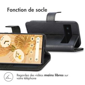 iMoshion Étui de téléphone portefeuille Luxe Google Pixel 6 - Noir