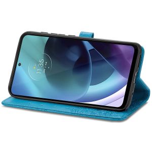 iMoshion Etui de téléphone portefeuille Mandala Motorola Moto G71 - Turquoise
