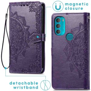 iMoshion Etui de téléphone portefeuille Mandala Motorola Moto G71 - Violet