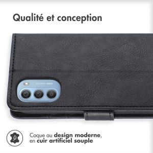 iMoshion Étui de téléphone portefeuille Luxe Motorola Moto G51 - Noir