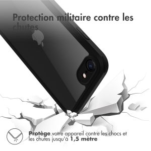 Accezz ﻿Coque de protection intégrale à 360° iPhone SE (2022 / 2020) / 8 / 7 - Noir