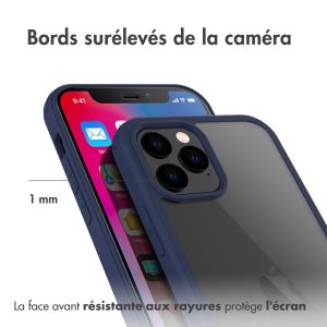 Accezz ﻿Coque de protection intégrale à 360° iPhone 12 (Pro) - Bleu
