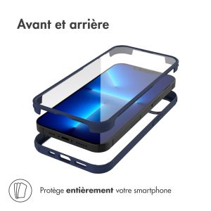 Accezz ﻿Coque de protection intégrale à 360° iPhone 13 Pro - Bleu