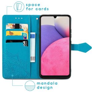 iMoshion Etui de téléphone portefeuille Mandala Samsung Galaxy A33 - Turquoise