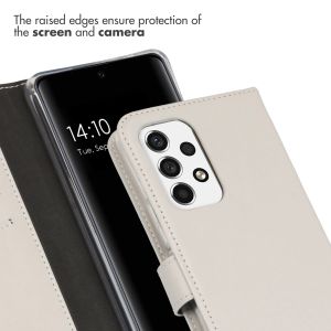 Selencia Étui de téléphone portefeuille en cuir véritable Samsung Galaxy A53 - Mystic Stone