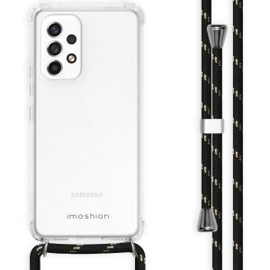 iMoshion Coque avec cordon Samsung Galaxy A53 - Noir / Dorée