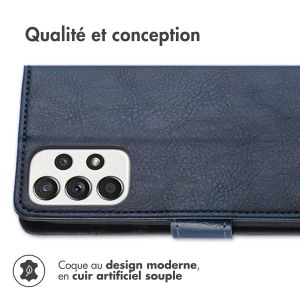 iMoshion Étui de téléphone portefeuille Luxe Samsung Galaxy A53 - Bleu foncé
