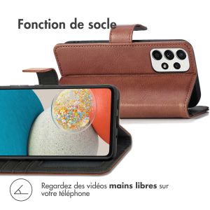 iMoshion Étui de téléphone portefeuille Luxe Samsung Galaxy A53 - Brun