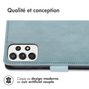 iMoshion Étui de téléphone portefeuille Luxe Samsung Galaxy A53 - Bleu clair