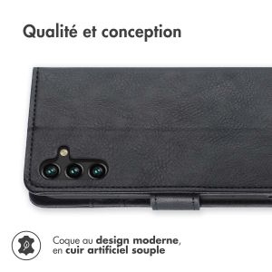 iMoshion Étui de téléphone portefeuille Luxe Samsung Galaxy A13 (5G) / A04s - Noir