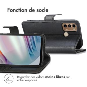 iMoshion Étui de téléphone portefeuille Luxe Motorola Moto G60 - Noir