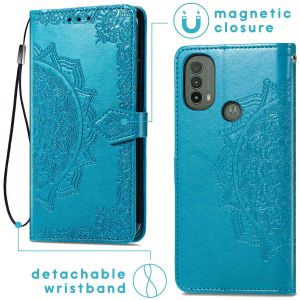 iMoshion Etui de téléphone portefeuille Mandala Motorola Moto E30 / E40 - Turquoise