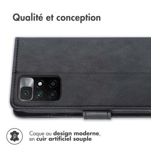 iMoshion Étui de téléphone portefeuille Luxe Xiaomi Redmi 10 - Noir