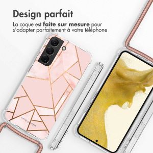 iMoshion Coque Design avec cordon Samsung Galaxy S22 Plus - Pink Graphic