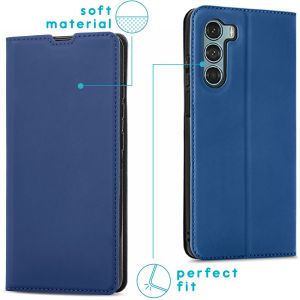 iMoshion Étui de téléphone Slim Folio Motorola Moto G200 - Bleu foncé