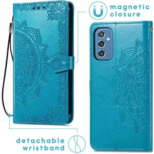 iMoshion Etui de téléphone portefeuille Mandala Samsung Galaxy M52 - Turquoise
