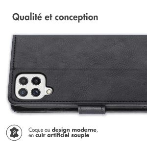 iMoshion Étui de téléphone portefeuille Luxe Samsung Galaxy M22 / A22 (4G) - Noir