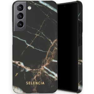 Selencia Coque Maya Fashion Samsung Galaxy S22 Plus - Marble Black