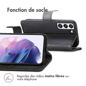 iMoshion Étui de téléphone portefeuille Luxe Samsung Galaxy S22 - Noir