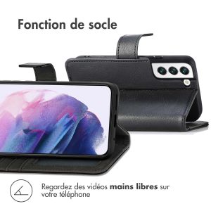 iMoshion Étui de téléphone portefeuille Luxe Samsung Galaxy S22 Plus - Noir
