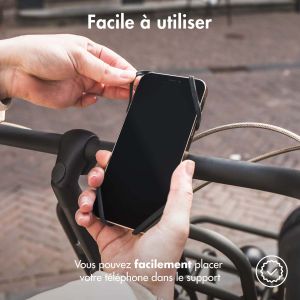 Accezz Support de téléphone pour vélo - Réglable - Universel - Noir