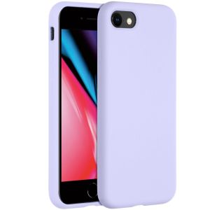 Accezz Coque Liquid Silicone iPhone SE (2022 / 2020) / 8 / 7 - Violet