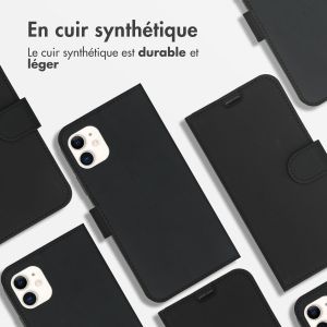 Accezz Étui de téléphone Wallet iPhone 11 - Noir