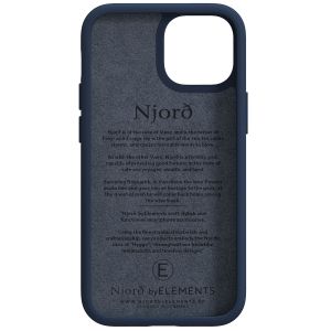 Njorð Collections Coque Salmon Leather MagSafe iPhone 13 Mini - Petrol