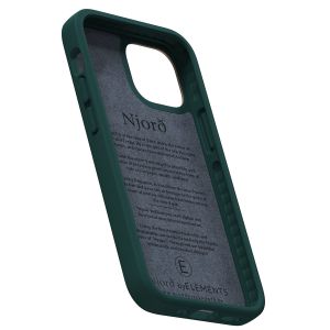 Njorð Collections Coque Salmon Leather MagSafe iPhone 13 Mini - Dark Green