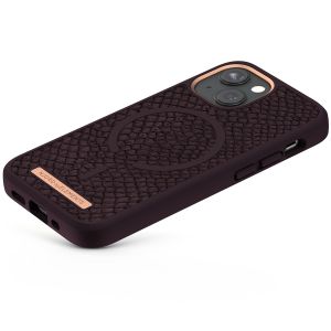 Njorð Collections Coque Salmon Leather MagSafe iPhone 13 Mini - Rust