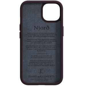 Njorð Collections Coque Salmon Leather MagSafe iPhone 13 - Rust