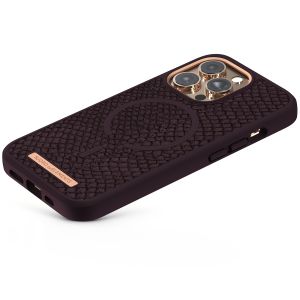 Njorð Collections Coque Salmon Leather MagSafe iPhone 13 Pro - Rust