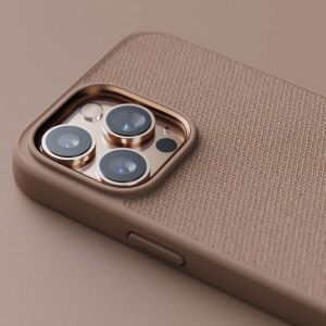 Njorð Collections Coque en tissu iPhone 14 Pro Max - Pink Sand
