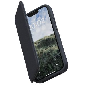 Njorð Collections Coque en cuir véritable MagSafe Wallet iPhone 14 - Black